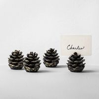 Placecard Holders Pinecone Set of 4 - Hearth & Hand with Magnolia : Target