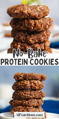 If you are looking for the perfect no-bake vegan dessert that is filling you need to make these delicious no-bake protein cookies. You can enjoy more healthy desserts and snacks this week with this delicious high protein cookie recipe. These healthy cookies are so yummy and easy to make on top of it, they're vegan.