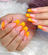 Dive into the world of orange French tip nails that are perfect for short nails. Our blog post explores how this style can be a game changer, offering a unique twist on traditional French manicures. From the subtle charm of burnt orange to the unexpected flair of neon, black, and red accents, these ideas are perfect for those who love a bright look or want to experiment with blue and pink combinations on their acrylics.