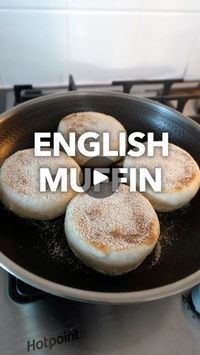 1.4K views · 1.3K reactions | English Muffins

Makes 7 

200ml x Milk
20g x Butter
270g x Bread Flour (+ Extra for dusting)
3.5g x Dried yeast
3g x Salt
1/2 x Beaten Egg
Semolina for Dusting

1. Warm the milk and butter in a saucepan over low heat until the butter melts and the milk is lukewarm.

2. Place the flour in a mixing bowl and make a well in the centre. Place the dried yeast on one side and salt on the other. 

3. Pour the milk mixture into the centre with 1/2 of a beaten egg. Mix to form a dough. Roll it into a ball and cover it with a damp cloth. After 15 minutes stretch the dough from one side and pull it over itself, working round the full ball of dough, cover, and repeat this process 3 times in total every 15 minutes. 

4. Divide the dough into 7 equal portions, roll into bal