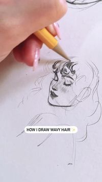 How to Draw Wavy Hair Credit: sarucatepes  Credit: sarucatepes