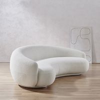 The Savelle Sofa is minimalist, elegant, and simple, highly inspired by the 1950s Avant-Garde movement. Its comfortable, sinuous, and enfolding silhouette, arouses pleasant moments of relaxation and brings about a contemporary and romantic allure.