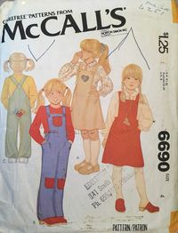 ---WORLDWIDE SHIPPING--- McCall's 6690 Sewing Pattern Copyright - 1979 MEASUREMENTS & DETAILS: See photos below. CONDITION: Pattern - Cut to size 4, folded with all pieces Instructions - Included Envelope - Good condition ✂ ✂ ✂ THIS IS A SEWING PATTERN, not a completed garment. ORIGINAL sewing pattern - not a copy✂ ✂ ✂ Enjoy my other shops: Plush and stuffed animals at https://www.etsy.com/shop/ANAPATOYS Decor and re-upholstery at https://www.etsy.com/shop/ANAPAHOMEDECOR Handmade beaded jewe