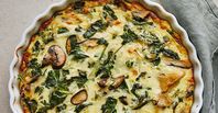 Spinach & Mushroom Quiche