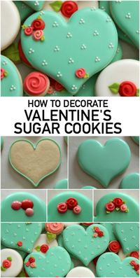 On Valentine's Day, what better way to say, "I love you," than with delicious, decorated sugar cookies? Read on to find out how to make these cute valentine cookies for your sweetie!