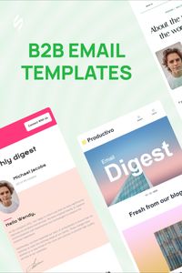 "⏰💰 Time is money in B2B, so why spend hours creating emails from scratch? With our B2B Email Templates, you can:
- Create professional emails quickly.
- Tailor designs to match your brand.
- Reach customers with high-quality campaigns that convert. Explore more templates now! 
Follow us on Pinterest for design and marketing hacks! 📈💌 

#b2b #b2bemail #stripoemail #emailtemplatedesign #emaildesign #emailmarketing #email #newsletter
