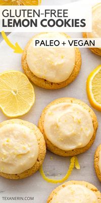 Gluten-free Lemon Cookies (vegan, paleo) - Texanerin Baking