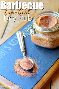 This Low Carb Barbecue Dry Rub Seasoning recipe is perfect for pork, chicken, and even beef! #keto #lowcarb #BBQ #barbecue #rub #easy #recipe #grilling #grilled #beef #pork #chicken | bobbiskozykitchen.com