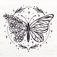 This Is a DIGITAL ITEM ONLY, no physical products will be shipped to you.  Get crafting and enjoy this beautiful Mystical Floral Butterfly SVG! This cut file is perfect for crafters using a Cricut or Silhouette. Enjoy this gorgeous boho svg by making a butterfly shirt, mug, plaque, etc! This butterfly is surrounded by a wreath, with one of its wings made up of beautiful florals.  Primrose Lane Co. creates high quality SVG Files, Cricut Files and all types of Digital Downloads.  What you will be