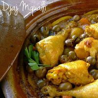 Ricetta Djaj Mqualli - Tajine di pollo alle olive e limone