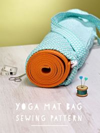 Yoga mat bag free pattern + tutorial