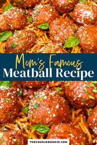 Dinner just got delicious with Homemade Meatballs! I'm so excited to share this family-favorite recipe for how to make meatballs with you! So simple to make, but I promise you, these will be the best Italian meatballs you've ever had!