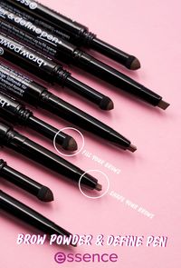 The "BROW POWDER & DEFINE PEN" by essence is perfect for a precise shape with natural looking fullness. Perfect for giving eyebrows a soft frame and drawing fine hair lines.