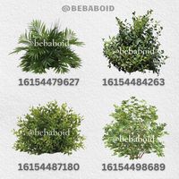 ❗️IF REPOST GIVE CREDITS❗️ bloxburg, roblox, decals, customdecals, bloxburgdecals, bloxburghouse, bloxburgdesign, bebaboid, homedecor, home, plant, nature, bushes, flowers, tree, green, plant decals, outside, outdoors