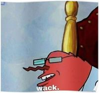 Mr. Krabs Saying "wack." Poster