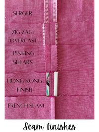 Learn about all the ways to achieve a professional seam finish for the interior of your sewing projects - including Hong Kong seams, serged, French Seams and more. From Love Notions Sewing Patterns, using the Luna Loungewear Pattern Collection