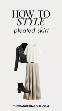 What To Wear With Pleated Skirt: 11 Simple Outfits - The Wandering Girl