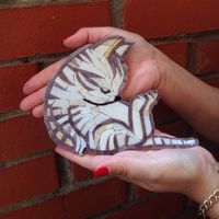 Mosaic kitten  #mosaictiles #handmade #handcrafted#mosaicart #tile#glass #mosaics