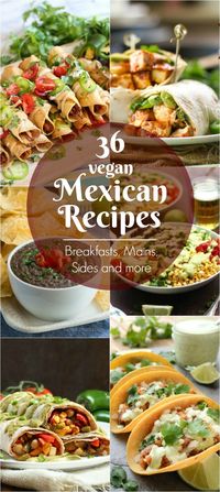 36 Vegan Mexican Recipes - breakfasts, mains, sides and more | Where You Get Your Protein