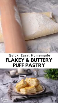 You are going to love these quick, easy, flakey and buttery puff pastry that you can make at home! Making it at home is both trial-and-error and time-intensive. But now you can avoid both with this easy puff pastry recipe.