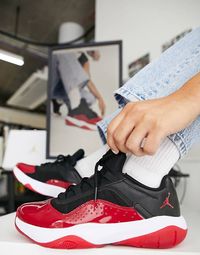 Air Jordan 11 CMFT Low trainers in gym red | ASOS