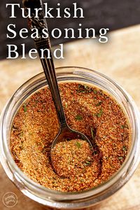 Use this Turkish Seasoning blend on your chicken, steak, pork, or shrimp. Add it to mayo for an easy Turkish dip, or mix it with your vinaigrette to perk up your salads. With this spice blend, you control the salt, and you can tweak it to taste.