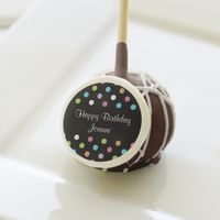 Stylish Birthday Cake Pops Party Favor