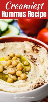 BEST Classic Hummus Recipe you'll find!