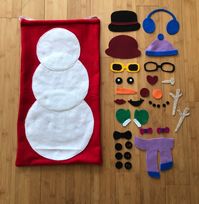 "Build your own Snowman! This Snowman bundle contains a snowman and more than 20 accessories. This build your own snowman bundle will make for a really fun kids Christmas craft! Cut the pieces in paper or cardstock and glue the final creation, or create a snowman felt board for hours of creative play.  Use this SVG file with your CRICUT:  This file includes a snowman that will need a 12'x24\" cutting mat AND 3 single circles to fit a 12\"x12\" cutting mat. Choose the snowman that best suits your