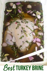 The Best Turkey Brine Recipe - A simple blend of salt, sugar, and spices to create the most moist and flavorful turkey you've ever made! #ASpicyPerspective via @spicyperspectiv