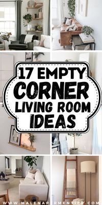 Wondering how to decorate an awkward corner in your living room? This post shows you 17 creative & beautiful ideas that will transform all types of corners. Sharing fill corner ideas for the living room, and the best ideas on what to put in empty corners of the living room. Besides furniture and decorative pieces, we also included a few gorgeous corner wall decor ideas for the living room we're sure you're going to love.