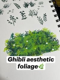 Grassy field painting, ghibli art, grassy field, ghibli grass painting, grassy field aesthetic painting, ghibli studios art, how to paint grass, how to paint foliage, grassy field painting tutorial, grass painting tutorial, grass painting easy, grass painting acrylic, simple grass painting, sketchbook grass painting, sketchbook painting ideas  #ghibli #ghiblipainting #sketchbookpage #ghibliart #foliage #grasspainting