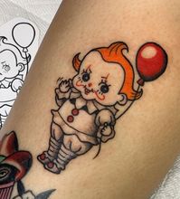 Tattoo pennywise IT kewpie