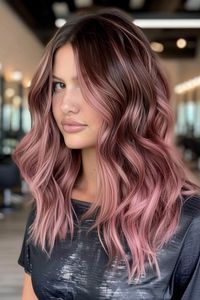 Looking to add some lighter streaks to your dark hair? Then check out our collection of 45 prettiest highlights ideas for brunette hair. From rose gold brown hair with pink highlights to caramel balayage styles and blonde face framers, there's a lot to love in our latest article. Click the pin to see it now and save your favorites!