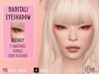 3 Swatches. Teen to Elder. Female. Base Game compatible. #sims4makeup #sims4eyeshadow #ts4cc #s4cc #thesims4cc #sims4cc #sims4winter