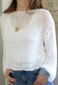 How to Knit a Summer Sweater {FREE Pattern} - A BOX OF TWINE