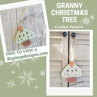 FREE to view on the blog crochet pattern for this super cute Christmas Ornament from Regina P Designs.