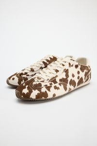 ANIMAL PRINT LEATHER SNEAKERS