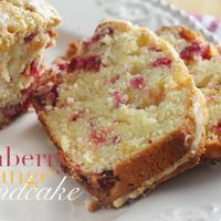 CRANBERRY ORANGE CREAM CHEESE POUND CAKE @keyingredient #cake #cheese