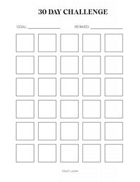 Looking for and easy way to make or break a habit? Check out these free challenge tracker printables that come with two different versions!