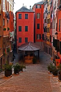 Genoa, Liguria, Italy -, on the Mediterranean Sea, is one of Europe’s largest cities and the biggest seaport inItaly. It is also one of the most colourful cities in Europe. Colour-blind people come here and are instantly cured.