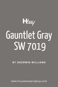 Gauntlet Gray SW 7019 by Sherwin Williams is a sophisticated and versatile color that bridges the gap between dark and light shades. This shade of gray is rich and deep, with a subtle warmth that makes spaces feel inviting and cozy. Gauntlet Gray works splendidly in various interior styles, adding a touch of elegance and modernity to any room.