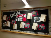 Criminal Minds Stress themed bulletin board