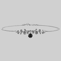 DARK BLOOM. Onyx Choker - Silver – REGALROSE