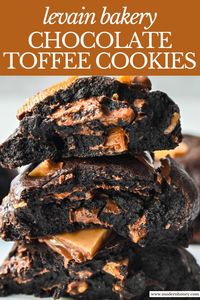 Levain Bakery Chocolate Toffee Cookies (Coffee Toffee Cookies)