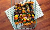 Char-Grilled BBQ Tofu & Vegetable Skewers - Cukebook.org