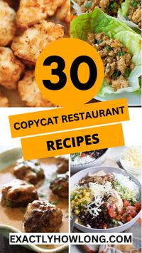 Unleash your inner chef with these mouthwatering Copycat Restaurant Recipes! From famous fast food favorites to gourmet dining delights, discover how to recreate your restaurant favorites right in your own kitchen. Dive into our collection of Copycat Restaurant Recipes and indulge in the flavors you love without leaving home. Elevate your culinary skills and impress your family and friends with these delectable dishes!