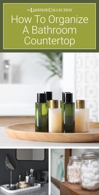 These simple storage ideas will help you organize a bathroom countertop. Bathroom storage can be made simple with some simple tricks to declutter. From storage items to organization techniques, check out these easy hacks.