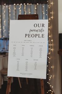 Wedding Seating Plan, Seating Chart, Wedding Table Plan, Table Plan, Seating Chart Photographer: Matt Wing Photography