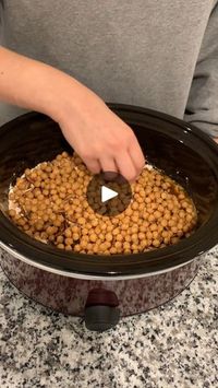 477K views · 6.3K reactions | how have i not known about this crockpot dessert? 😱 | how have i not known about this crockpot dessert? 😱

woman makes delicious caramel holiday dessert in a crockpot | By Hanna and Zechariah | Two cans of apple pie. Fill it.
Alrighty. Then, we're going to take some yellow cake mix
straight out of the box and just pour it right over those
apples. Get it evenly. Okay. That's what we're working with.
So this is just going to be the yellow Pillsbury cake. Mhm. I'm
just using my clean hands to make sure this cake is even.
One stick with melted butter. Alright. And pour that over top. Okay.
We're not going to mix this so try to get every nook and
cranny. Kinda smells like buttered popcorn. Cinnamon
sugar. And we're going to sprinkle that all on top. Oh,
that's go